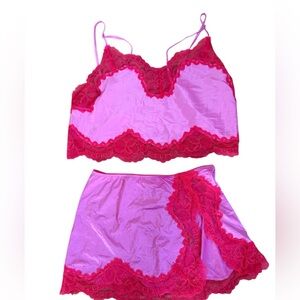 Skims Stretch Lace Camisole and Skirt NWT
